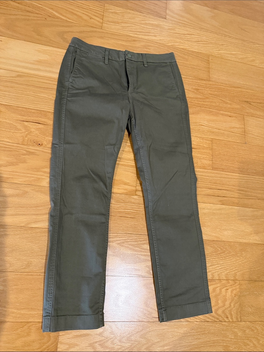 JCrew Chino Olive Green Chino Pants Size 27 NWOT